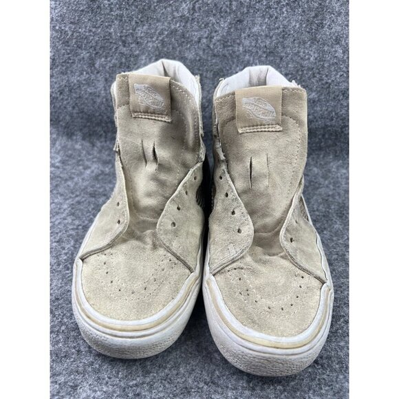 VANS Off The Wall SK8 Shoes Women's 6 Mid Top 72145 Bolt Liquid Biscotti - Picture 2 of 8